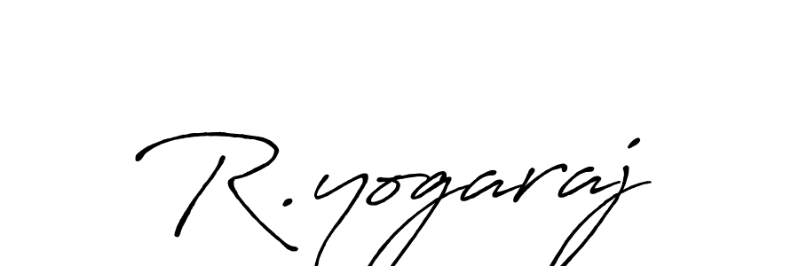 Also we have R.yogaraj name is the best signature style. Create professional handwritten signature collection using Antro_Vectra_Bolder autograph style. R.yogaraj signature style 7 images and pictures png