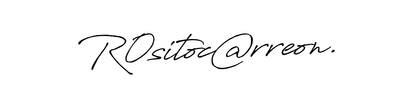 You should practise on your own different ways (Antro_Vectra_Bolder) to write your name (R0sitoc@rreon.) in signature. don't let someone else do it for you. R0sitoc@rreon. signature style 7 images and pictures png