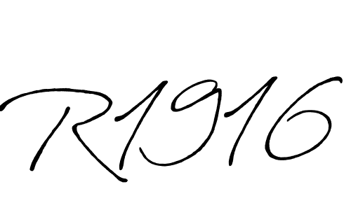 Create a beautiful signature design for name R1916. With this signature (Antro_Vectra_Bolder) fonts, you can make a handwritten signature for free. R1916 signature style 7 images and pictures png