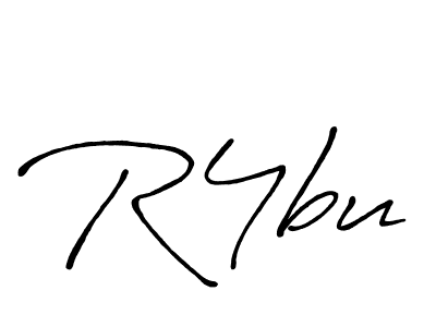 How to make R4bu name signature. Use Antro_Vectra_Bolder style for creating short signs online. This is the latest handwritten sign. R4bu signature style 7 images and pictures png