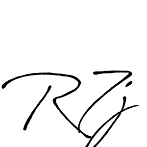 R7j stylish signature style. Best Handwritten Sign (Antro_Vectra_Bolder) for my name. Handwritten Signature Collection Ideas for my name R7j. R7j signature style 7 images and pictures png