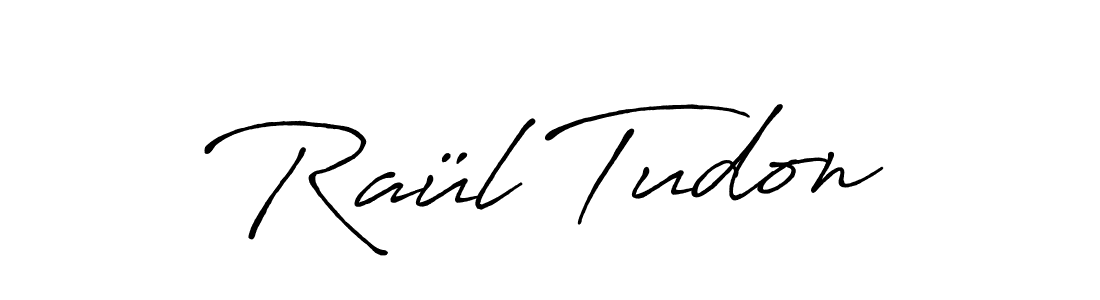 How to make Raül Tudon signature? Antro_Vectra_Bolder is a professional autograph style. Create handwritten signature for Raül Tudon name. Raül Tudon signature style 7 images and pictures png