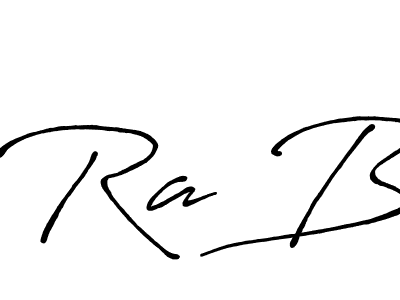 Best and Professional Signature Style for Ra B. Antro_Vectra_Bolder Best Signature Style Collection. Ra B signature style 7 images and pictures png