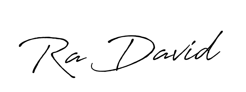 The best way (Antro_Vectra_Bolder) to make a short signature is to pick only two or three words in your name. The name Ra David include a total of six letters. For converting this name. Ra David signature style 7 images and pictures png