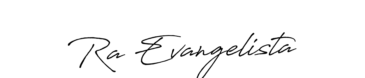 It looks lik you need a new signature style for name Ra Evangelista. Design unique handwritten (Antro_Vectra_Bolder) signature with our free signature maker in just a few clicks. Ra Evangelista signature style 7 images and pictures png