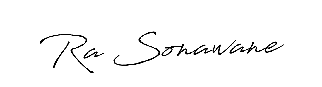 It looks lik you need a new signature style for name Ra Sonawane. Design unique handwritten (Antro_Vectra_Bolder) signature with our free signature maker in just a few clicks. Ra Sonawane signature style 7 images and pictures png