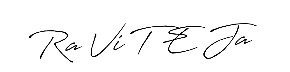 Also You can easily find your signature by using the search form. We will create Ra Vi T E Ja name handwritten signature images for you free of cost using Antro_Vectra_Bolder sign style. Ra Vi T E Ja signature style 7 images and pictures png