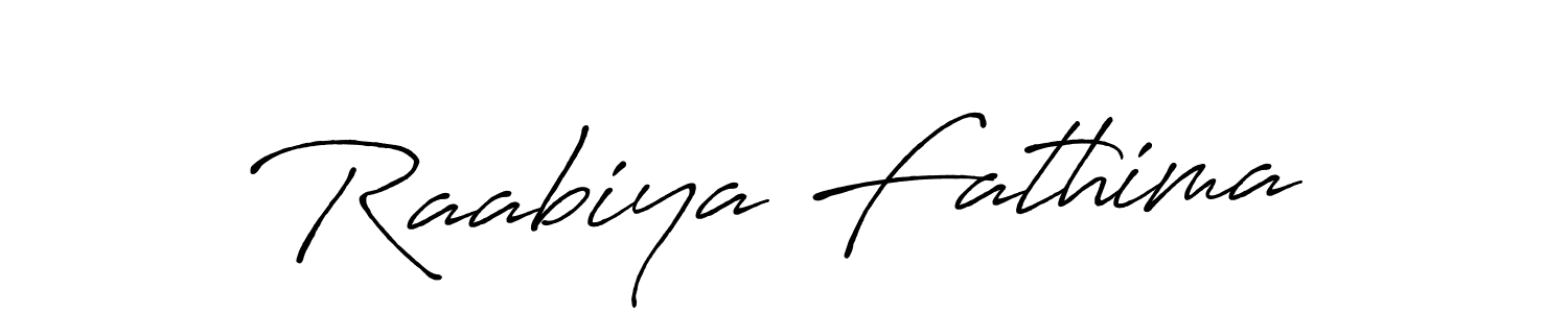 Antro_Vectra_Bolder is a professional signature style that is perfect for those who want to add a touch of class to their signature. It is also a great choice for those who want to make their signature more unique. Get Raabiya Fathima name to fancy signature for free. Raabiya Fathima signature style 7 images and pictures png