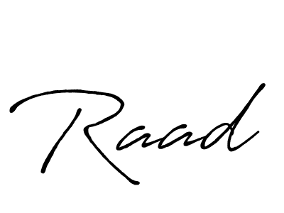 How to make Raad signature? Antro_Vectra_Bolder is a professional autograph style. Create handwritten signature for Raad name. Raad signature style 7 images and pictures png