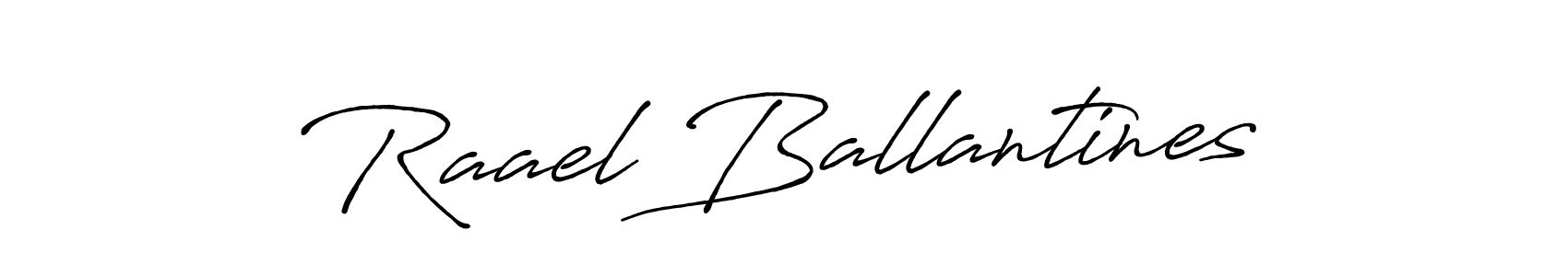 Design your own signature with our free online signature maker. With this signature software, you can create a handwritten (Antro_Vectra_Bolder) signature for name Raael Ballantines. Raael Ballantines signature style 7 images and pictures png