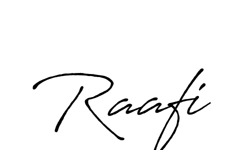 Use a signature maker to create a handwritten signature online. With this signature software, you can design (Antro_Vectra_Bolder) your own signature for name Raafi. Raafi signature style 7 images and pictures png