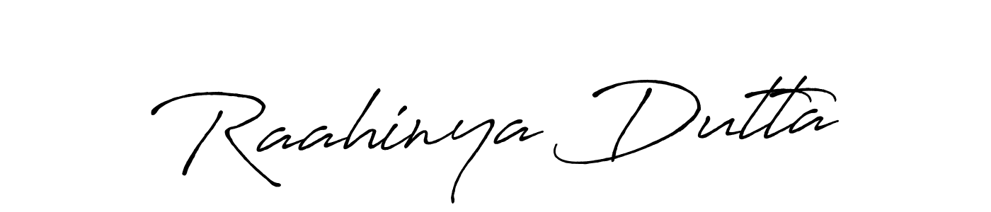 Design your own signature with our free online signature maker. With this signature software, you can create a handwritten (Antro_Vectra_Bolder) signature for name Raahinya Dutta. Raahinya Dutta signature style 7 images and pictures png