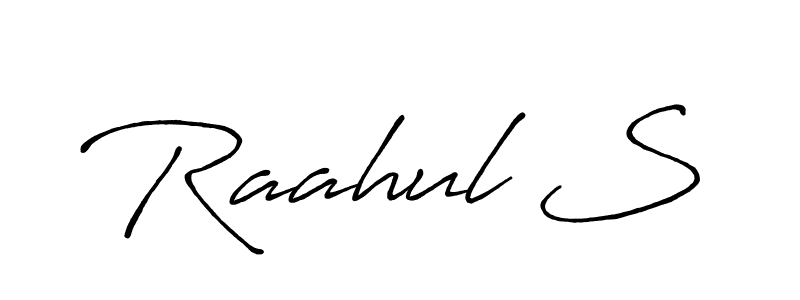 if you are searching for the best signature style for your name Raahul S. so please give up your signature search. here we have designed multiple signature styles  using Antro_Vectra_Bolder. Raahul S signature style 7 images and pictures png