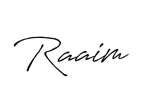 Also we have Raaim name is the best signature style. Create professional handwritten signature collection using Antro_Vectra_Bolder autograph style. Raaim signature style 7 images and pictures png