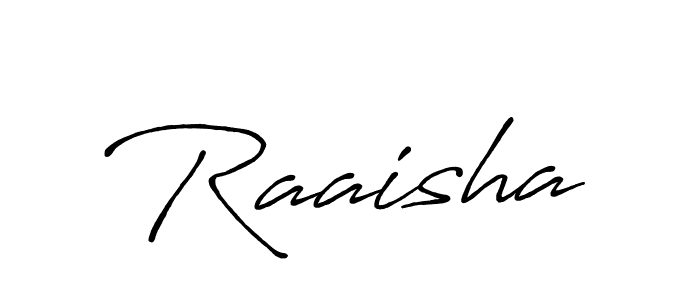 Make a beautiful signature design for name Raaisha. With this signature (Antro_Vectra_Bolder) style, you can create a handwritten signature for free. Raaisha signature style 7 images and pictures png