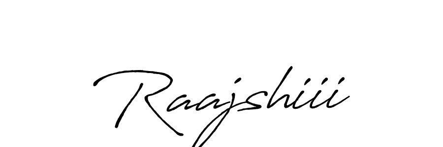 The best way (Antro_Vectra_Bolder) to make a short signature is to pick only two or three words in your name. The name Raajshiii include a total of six letters. For converting this name. Raajshiii signature style 7 images and pictures png