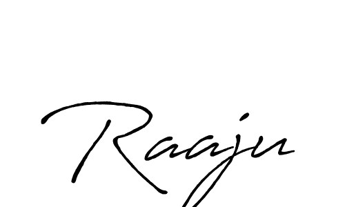 How to make Raaju name signature. Use Antro_Vectra_Bolder style for creating short signs online. This is the latest handwritten sign. Raaju signature style 7 images and pictures png