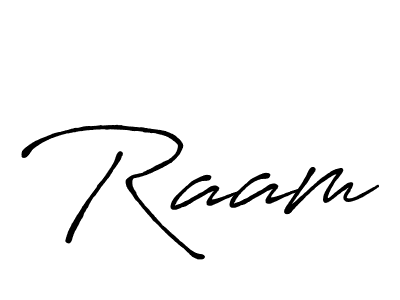 Also we have Raam name is the best signature style. Create professional handwritten signature collection using Antro_Vectra_Bolder autograph style. Raam signature style 7 images and pictures png