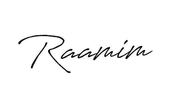 How to make Raamim signature? Antro_Vectra_Bolder is a professional autograph style. Create handwritten signature for Raamim name. Raamim signature style 7 images and pictures png