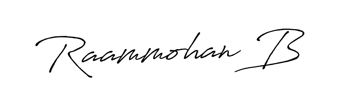 Also You can easily find your signature by using the search form. We will create Raammohan B name handwritten signature images for you free of cost using Antro_Vectra_Bolder sign style. Raammohan B signature style 7 images and pictures png