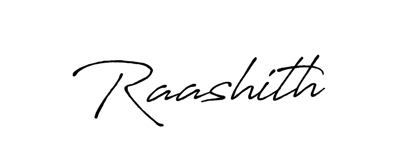 How to make Raashith signature? Antro_Vectra_Bolder is a professional autograph style. Create handwritten signature for Raashith name. Raashith signature style 7 images and pictures png