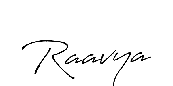 Design your own signature with our free online signature maker. With this signature software, you can create a handwritten (Antro_Vectra_Bolder) signature for name Raavya. Raavya signature style 7 images and pictures png