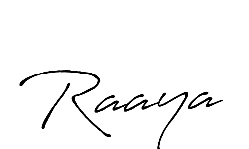 Also we have Raaya name is the best signature style. Create professional handwritten signature collection using Antro_Vectra_Bolder autograph style. Raaya signature style 7 images and pictures png