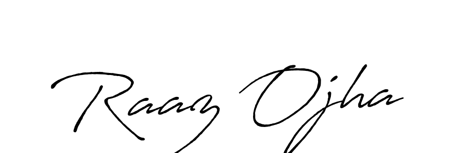 You should practise on your own different ways (Antro_Vectra_Bolder) to write your name (Raaz Ojha) in signature. don't let someone else do it for you. Raaz Ojha signature style 7 images and pictures png