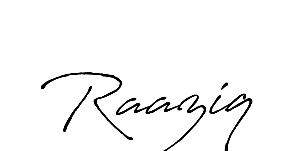 if you are searching for the best signature style for your name Raaziq. so please give up your signature search. here we have designed multiple signature styles  using Antro_Vectra_Bolder. Raaziq signature style 7 images and pictures png