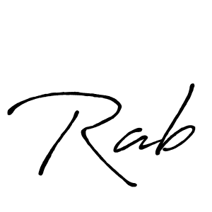 Make a beautiful signature design for name Rab. Use this online signature maker to create a handwritten signature for free. Rab signature style 7 images and pictures png