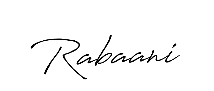 Create a beautiful signature design for name Rabaani. With this signature (Antro_Vectra_Bolder) fonts, you can make a handwritten signature for free. Rabaani signature style 7 images and pictures png