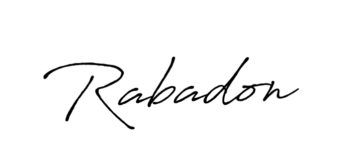 Once you've used our free online signature maker to create your best signature Antro_Vectra_Bolder style, it's time to enjoy all of the benefits that Rabadon name signing documents. Rabadon signature style 7 images and pictures png