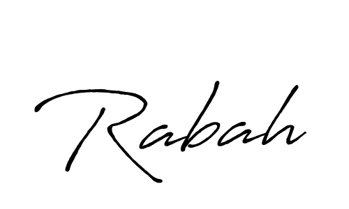 Make a beautiful signature design for name Rabah. Use this online signature maker to create a handwritten signature for free. Rabah signature style 7 images and pictures png