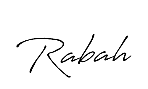 Make a beautiful signature design for name Rabah. Use this online signature maker to create a handwritten signature for free. Rabah signature style 7 images and pictures png