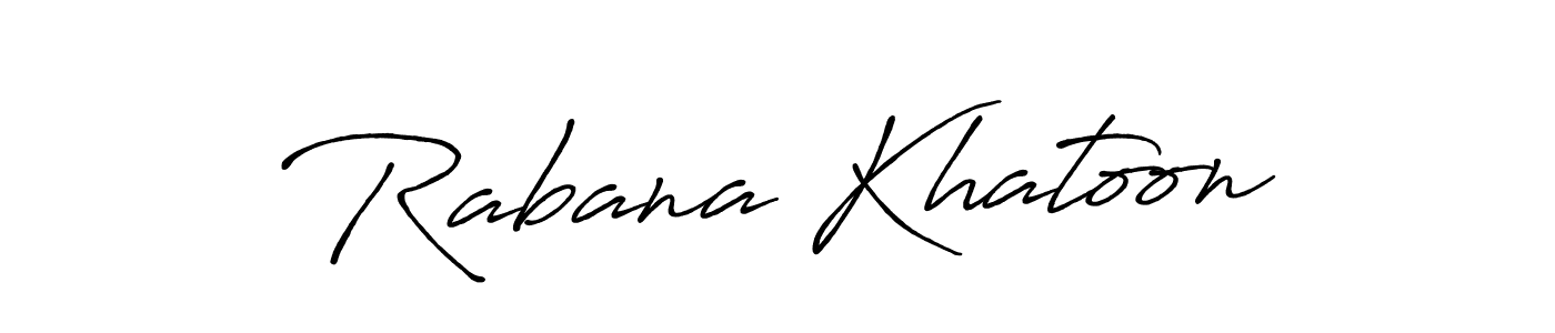 Also we have Rabana Khatoon name is the best signature style. Create professional handwritten signature collection using Antro_Vectra_Bolder autograph style. Rabana Khatoon signature style 7 images and pictures png