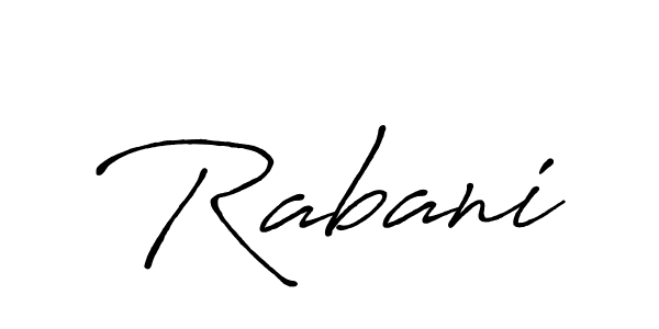 Design your own signature with our free online signature maker. With this signature software, you can create a handwritten (Antro_Vectra_Bolder) signature for name Rabani. Rabani signature style 7 images and pictures png