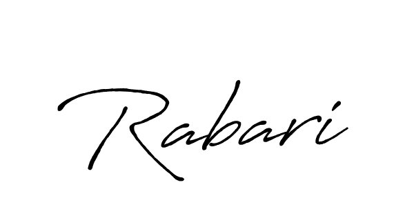 How to make Rabari signature? Antro_Vectra_Bolder is a professional autograph style. Create handwritten signature for Rabari name. Rabari signature style 7 images and pictures png