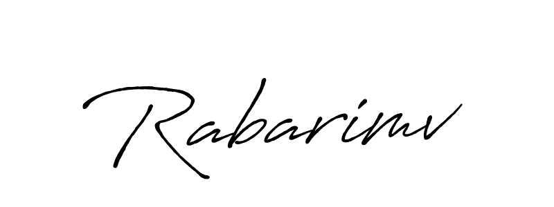 Create a beautiful signature design for name Rabarimv. With this signature (Antro_Vectra_Bolder) fonts, you can make a handwritten signature for free. Rabarimv signature style 7 images and pictures png