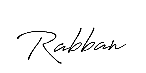 Also we have Rabban name is the best signature style. Create professional handwritten signature collection using Antro_Vectra_Bolder autograph style. Rabban signature style 7 images and pictures png