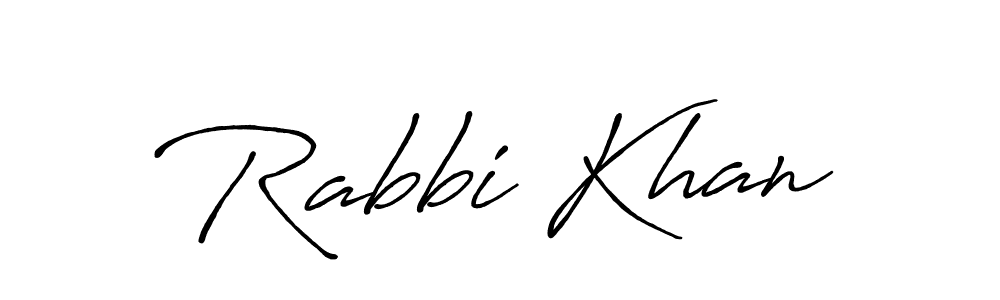 How to make Rabbi Khan signature? Antro_Vectra_Bolder is a professional autograph style. Create handwritten signature for Rabbi Khan name. Rabbi Khan signature style 7 images and pictures png