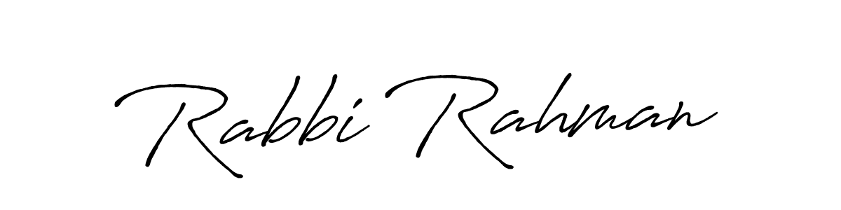 Also we have Rabbi Rahman name is the best signature style. Create professional handwritten signature collection using Antro_Vectra_Bolder autograph style. Rabbi Rahman signature style 7 images and pictures png