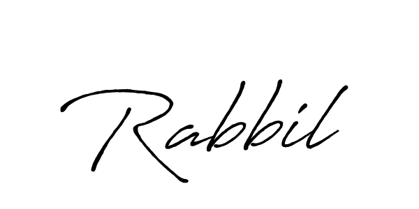 Design your own signature with our free online signature maker. With this signature software, you can create a handwritten (Antro_Vectra_Bolder) signature for name Rabbil. Rabbil signature style 7 images and pictures png