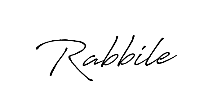 How to make Rabbile signature? Antro_Vectra_Bolder is a professional autograph style. Create handwritten signature for Rabbile name. Rabbile signature style 7 images and pictures png