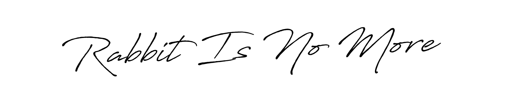 The best way (Antro_Vectra_Bolder) to make a short signature is to pick only two or three words in your name. The name Rabbit Is No More include a total of six letters. For converting this name. Rabbit Is No More signature style 7 images and pictures png