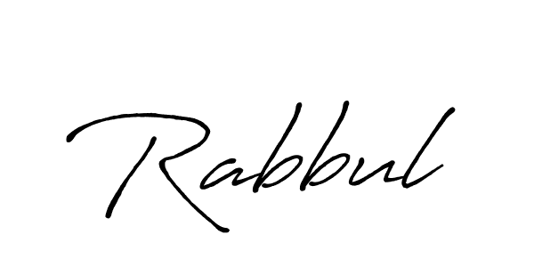 Also we have Rabbul name is the best signature style. Create professional handwritten signature collection using Antro_Vectra_Bolder autograph style. Rabbul signature style 7 images and pictures png