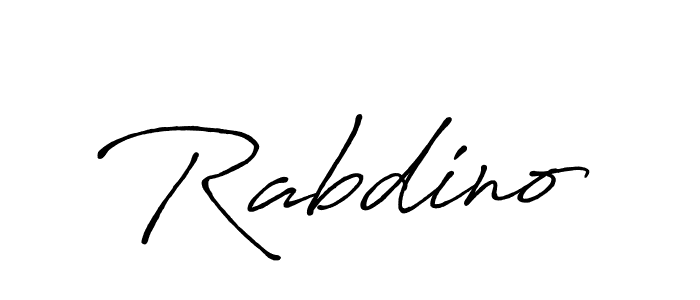 Also You can easily find your signature by using the search form. We will create Rabdino name handwritten signature images for you free of cost using Antro_Vectra_Bolder sign style. Rabdino signature style 7 images and pictures png