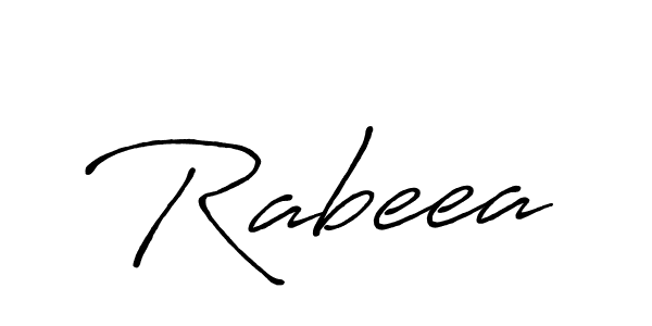 Antro_Vectra_Bolder is a professional signature style that is perfect for those who want to add a touch of class to their signature. It is also a great choice for those who want to make their signature more unique. Get Rabeea name to fancy signature for free. Rabeea signature style 7 images and pictures png