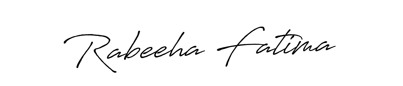 Rabeeha Fatima stylish signature style. Best Handwritten Sign (Antro_Vectra_Bolder) for my name. Handwritten Signature Collection Ideas for my name Rabeeha Fatima. Rabeeha Fatima signature style 7 images and pictures png