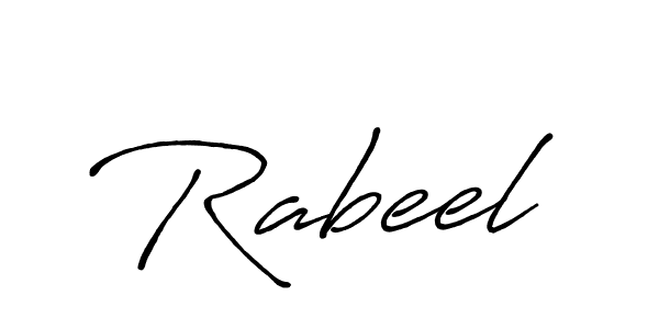 Create a beautiful signature design for name Rabeel. With this signature (Antro_Vectra_Bolder) fonts, you can make a handwritten signature for free. Rabeel signature style 7 images and pictures png