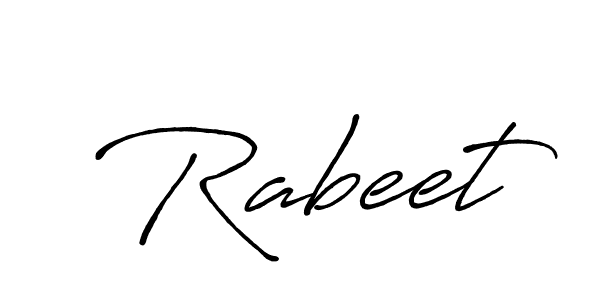 Similarly Antro_Vectra_Bolder is the best handwritten signature design. Signature creator online .You can use it as an online autograph creator for name Rabeet. Rabeet signature style 7 images and pictures png